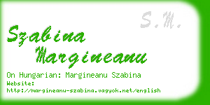 szabina margineanu business card